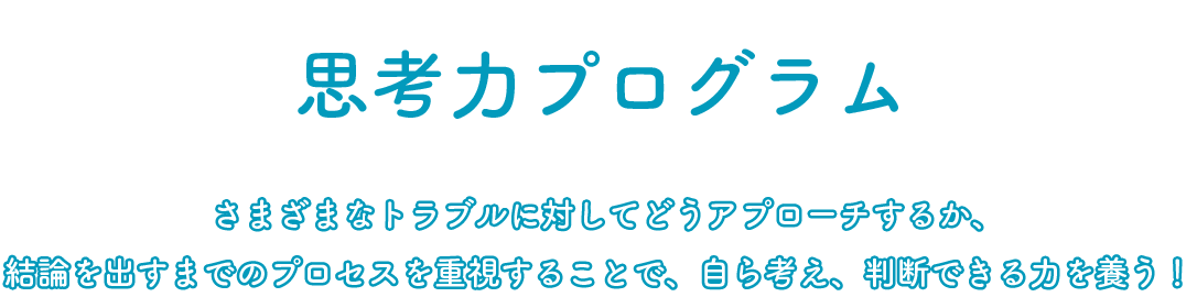 思考力プログラム